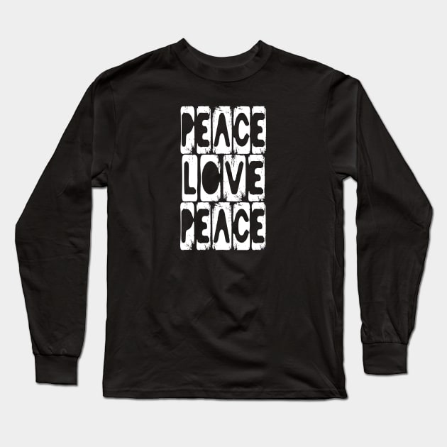 Peace & Love Long Sleeve T-Shirt by PlanetMonkey